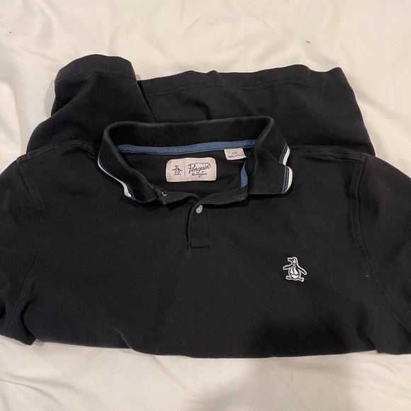 Black Mens Polo Shirt - Picture 1 of 3